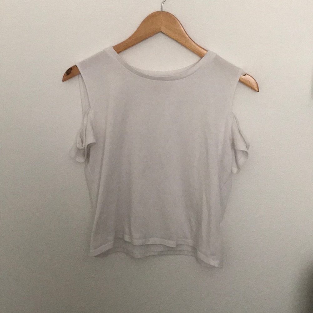 White off the shoulder top